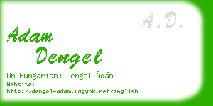 adam dengel business card
